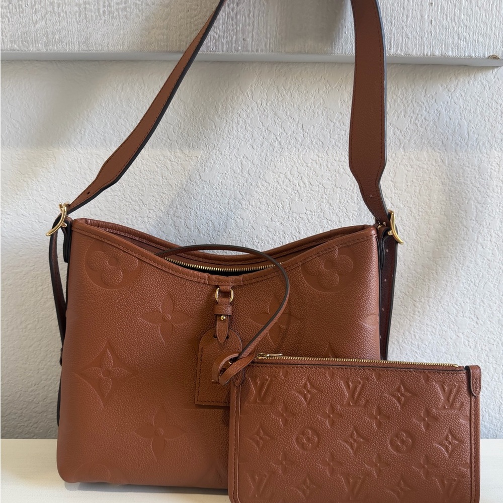 Louis Vuitton Tan Embossed Shoulder Bag - Picture 10 of 11